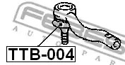 Пыльник рулевого наконечника (47x20x30) FEBEST TTB004