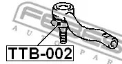 Пыльник рулевого наконечника (40x15.5x31) FEBEST TTB002