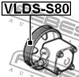 Шкив насоса гидроусилителя руля FEBEST VLDSS80