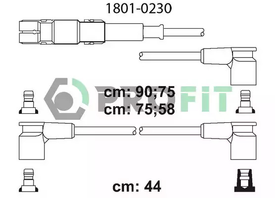 Высоковольтные провода зажигания PROFIT 18010230