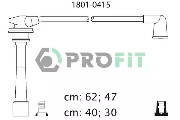 Высоковольтные провода зажигания PROFIT 18010415
