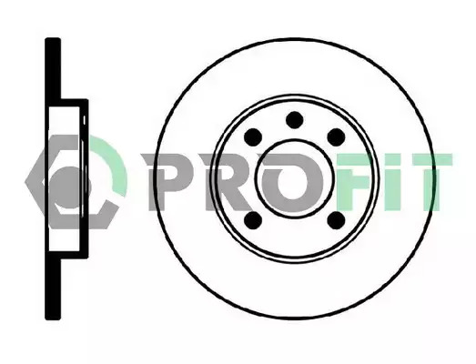 Тормозной диск передний PROFIT 50100103