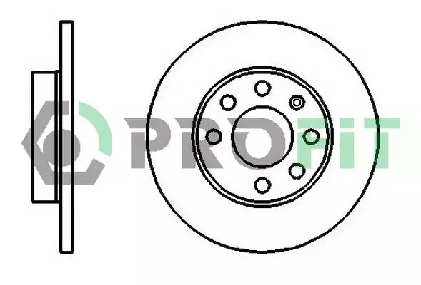 Тормозной диск передний PROFIT 50100116