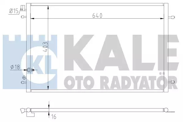 Радиатор кондиционера KALE OTO RADYATOR 375300