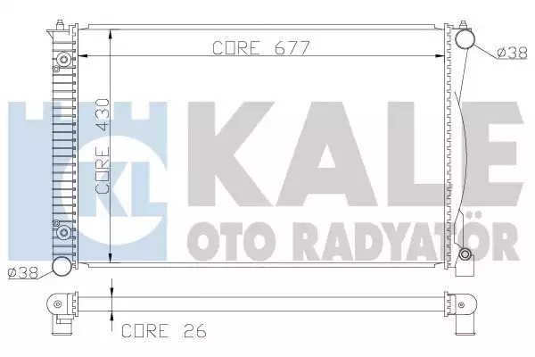 Радиатор охлаждения двигателя KALE OTO RADYATOR 367500