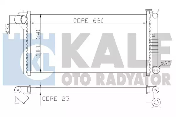 Радиатор охлаждения двигателя KALE OTO RADYATOR 359600