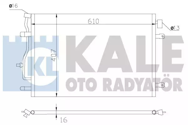 Радиатор кондиционера KALE OTO RADYATOR 375700