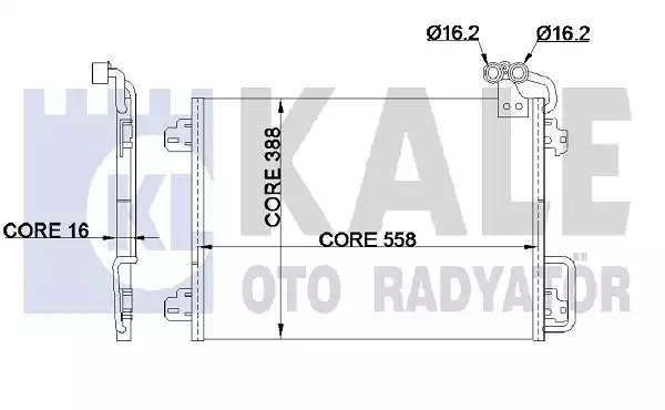 Радиатор кондиционера KALE OTO RADYATOR 345550