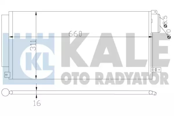 Радиатор кондиционера KALE OTO RADYATOR 389100