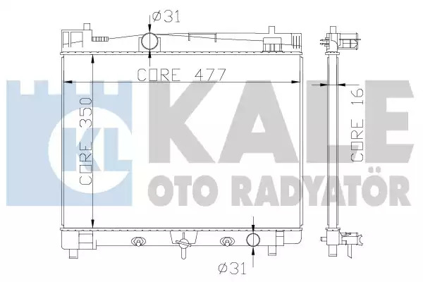 Радиатор охлаждения двигателя KALE OTO RADYATOR 342210