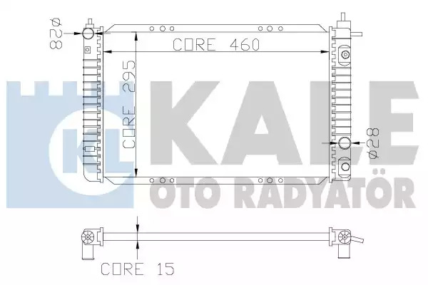 Радиатор охлаждения двигателя KALE OTO RADYATOR 342260