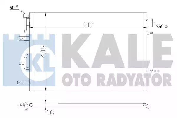 Радиатор кондиционера KALE OTO RADYATOR 342410
