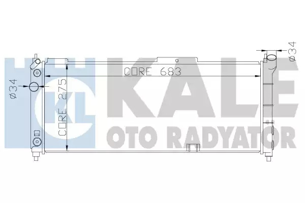 Радиатор охлаждения двигателя KALE OTO RADYATOR 371100