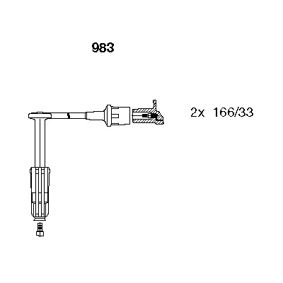 Высоковольтные провода зажигания BREMI 983