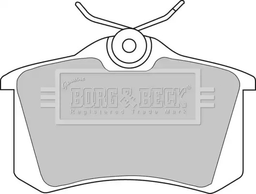 Тормозные колодки задние BORG & BECK BBP1542