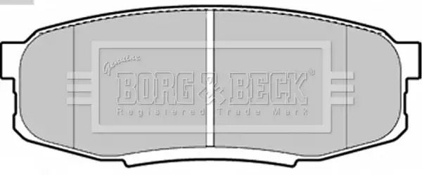 Тормозные колодки задние BORG & BECK BBP2244