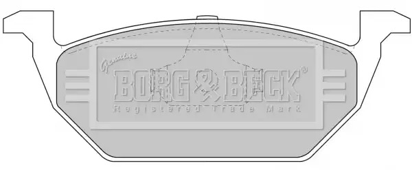 Тормозные колодки передние BORG & BECK BBP1618