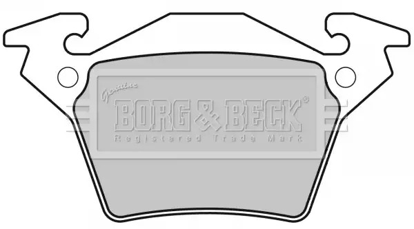 Тормозные колодки задние BORG & BECK BBP1670