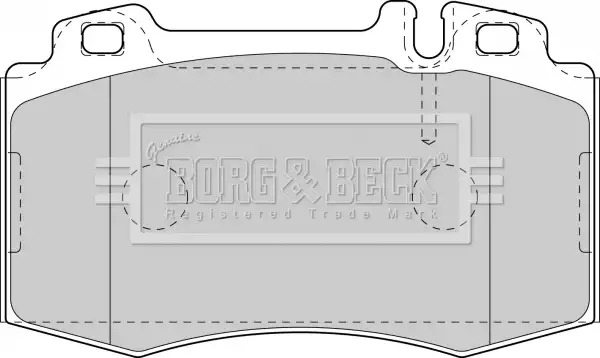 Тормозные колодки передние BORG & BECK BBP1756