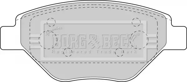 Тормозные колодки передние BORG & BECK BBP1851