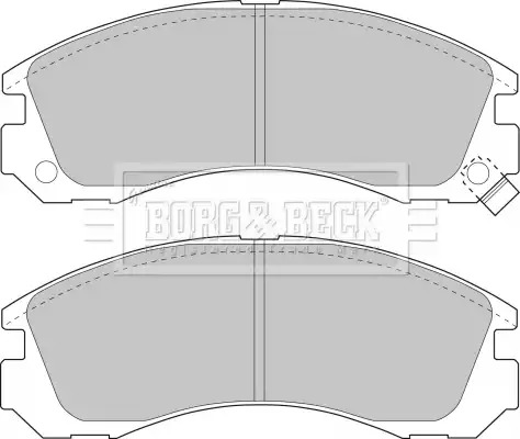 Тормозные колодки передние BORG & BECK BBP1449