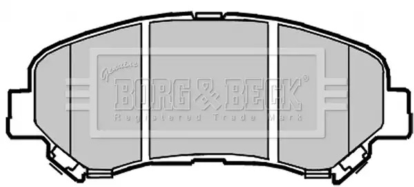 Тормозные колодки передние BORG & BECK BBP2084