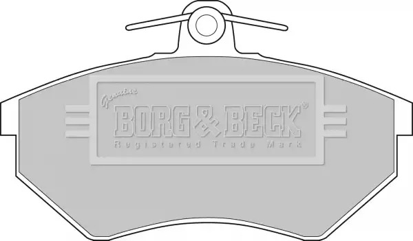 Тормозные колодки передние BORG & BECK BBP1406
