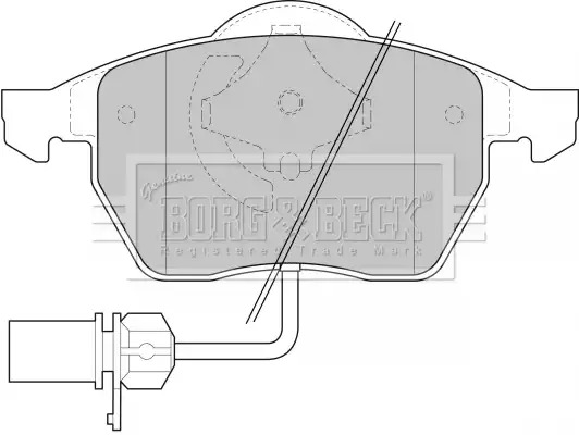 Тормозные колодки передние BORG & BECK BBP1447