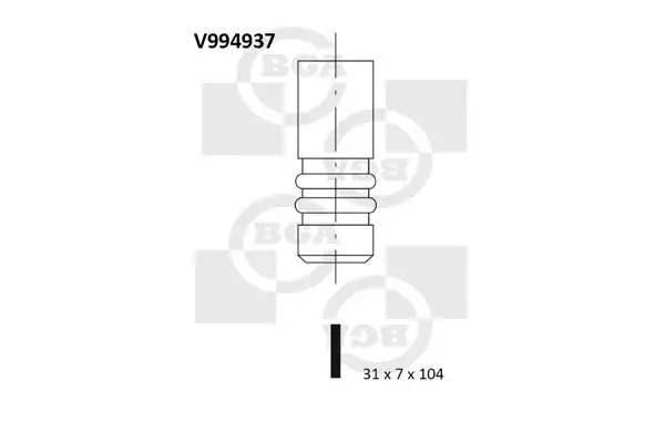 Клапан впускной BGA V994937
