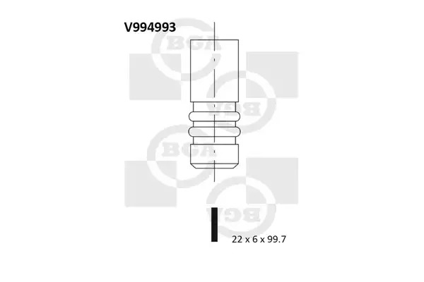 Клапан выпускной BGA V994993