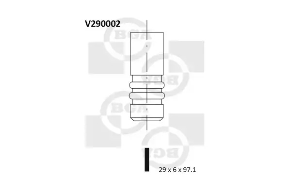 Клапан впускной BGA V290002