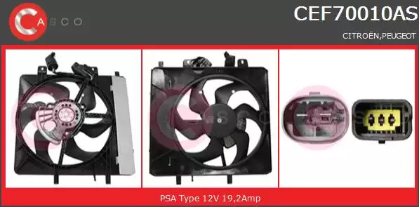 Мотор вентилятора радиатора CASCO CEF70010AS