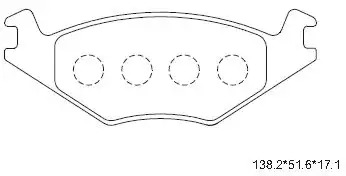 Комплект тормозных колодок, дисковый тормоз ASIMCO KD7789