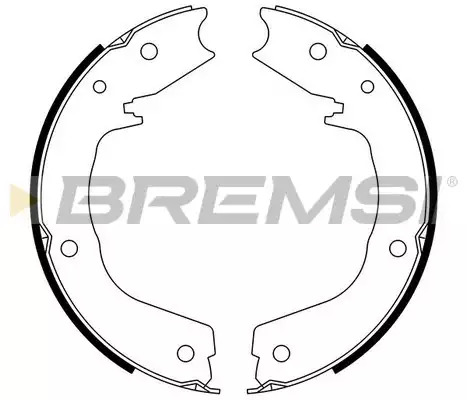 Колодки стояночного тормоза BREMSI GF0831