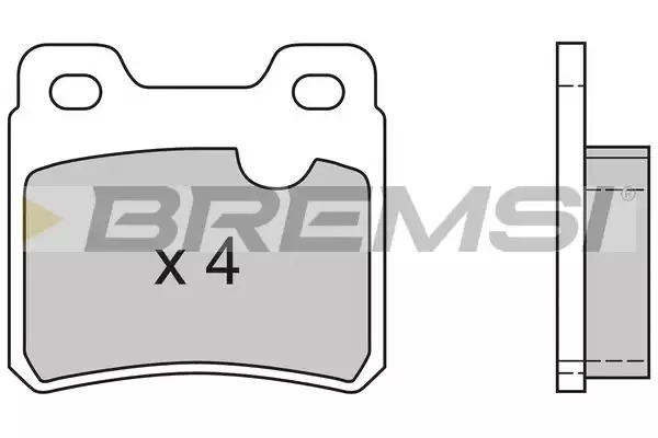 Тормозные колодки задние BREMSI BP2418