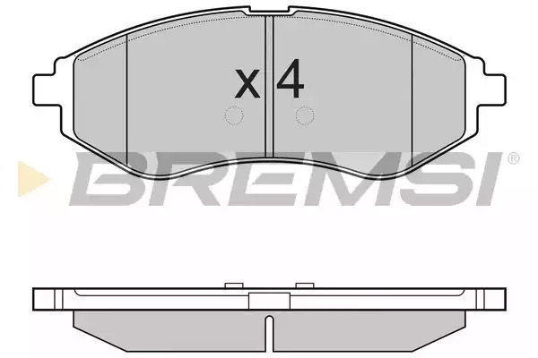 Тормозные колодки передние BREMSI BP3111