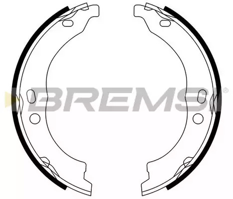 Колодки стояночного тормоза BREMSI GF0188