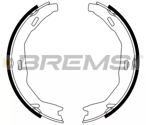 Колодки стояночного тормоза BREMSI GF0317