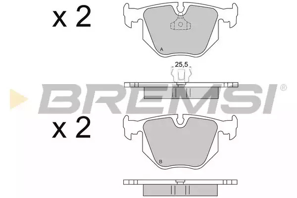 Тормозные колодки задние BREMSI BP2652