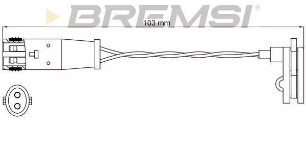 Датчик износа тормозных колодок BREMSI WI0631