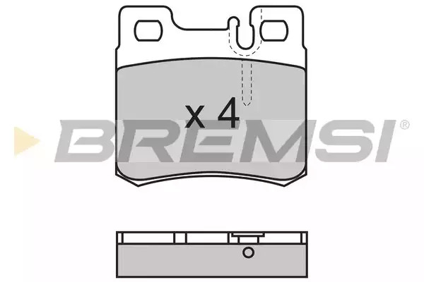 Тормозные колодки задние BREMSI BP2495
