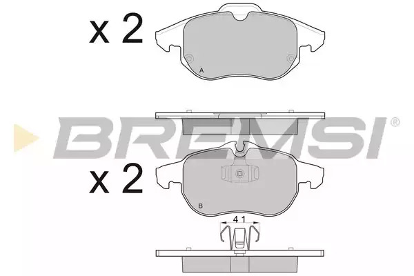 Тормозные колодки передние BREMSI BP3014