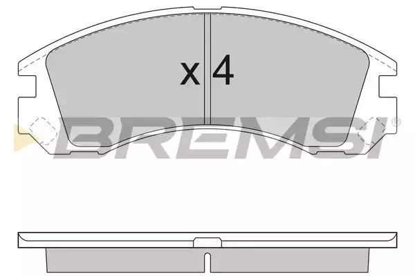 Тормозные колодки передние BREMSI BP2953