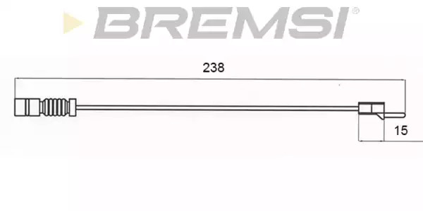 Датчик износа тормозных колодок BREMSI WI0579