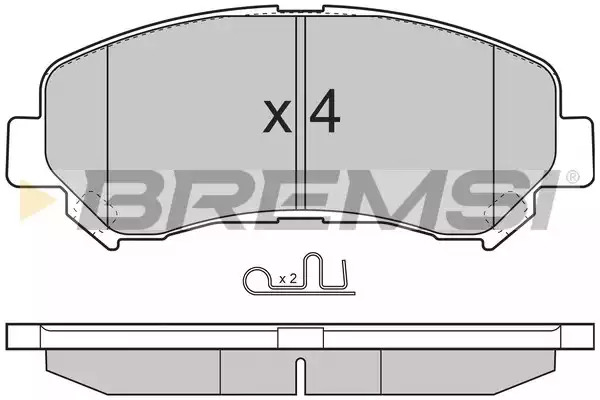 Тормозные колодки передние BREMSI BP3321