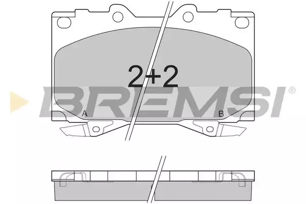 Тормозные колодки передние BREMSI BP2898