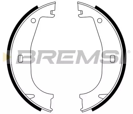 Колодки стояночного тормоза BREMSI GF0078