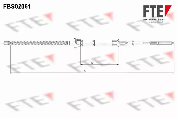 Трос ручника FTE FBS02061