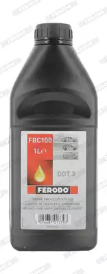 Тормозная жидкость DOT 3 1л FERODO FBC100
