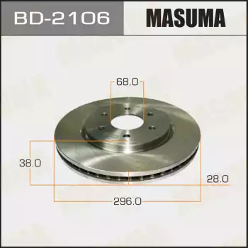 Тормозной диск передний MASUMA BD2106